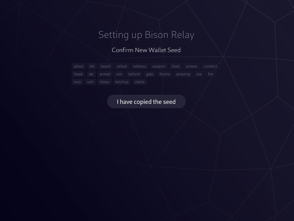 2. Copy Seed